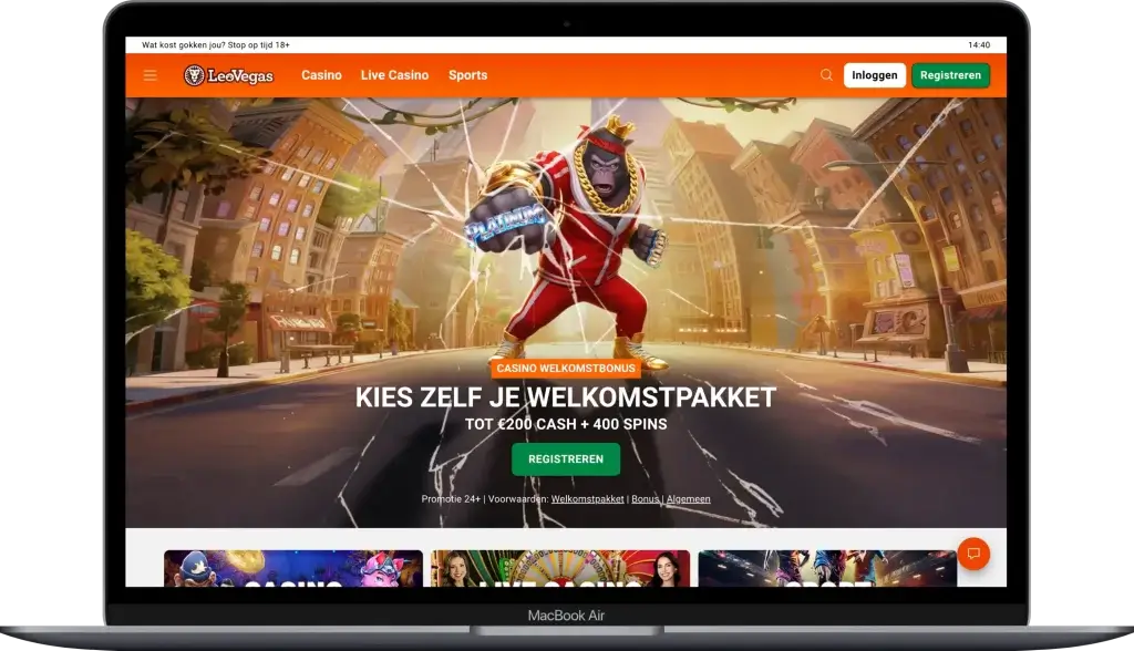 LeoVegas - casino zonder cruks